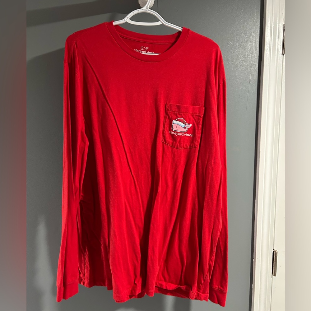 Vineyard Vines Bold Red Crewneck Tee